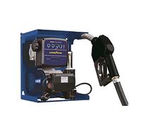 Goodyear - Kit de Bomba de Trasvase Diesel 220V, Potencia 350W con Caudal 60 l/min, Estación de Repostaje con Pistola Automática, Contador de Aluminio y Manguera de 4m, Ideal para Gasóleo