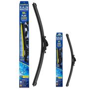 Goodyear Limpiaparabrisas Coche 600 350 mm, Kit de 2 Escobillas Delanteras Flat Beam de Alta Adherencia para Todo Clima, Máxima Visibilidad y Durabilidad, Recambios de Calidad Sistema Multi-Adaptador