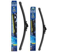 Goodyear Limpiaparabrisas Coche 600 510 mm, Kit de 2 Escobillas Delanteras Flat Beam de Alta Adherencia para Todo Clima, Máxima Visibilidad y Durabilidad, Recambios de Calidad Sistema Multi-Adaptador