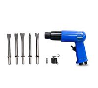 Goodyear - Martillo Neumático Percutor, Complemento para Compresor, 141 l/min, Carrera 66 mm, soplado 350 bpm, 5 cinceles (plano, punzón cónico, cortador de soldadura, recortador de chapa, cortado)