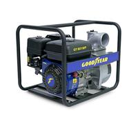 Goodyear - Motobomba de agua 4.100W. Motor de gasolina 4 tiempos OHV 212cc. Altura máxima de elevación 7 metros. Caudal máximo 57.000 litros/hora (950 l/m)