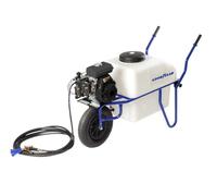 Goodyear - Pulverizador de Carretilla 100L, Gasolina 4T 79cc 3HP, Fumigadora Profesional de Jardín con Bomba Annovi Reverberi, Presión 0-20 Bar, Manguera 10 m y Pistola