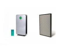 Goodyear - Purificador de Aire con Filtro HEPA13 y Luz UV C +1 Filtro de REGALO, hasta 152m², Generador de Iones, Pantalla LCD, CADR 380m³/h, Elimina Partículas Contaminantes, Modo Sleep + APP