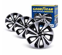 Goodyear SR Savona - Tapacubos Bicolor de 13 Pulgadas, Juego de 4 Unidades, universales, diseño Moderno, fácil de Instalar