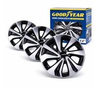 Goodyear SR Savona - Tapacubos Bicolor de 14 Pulgadas, Juego de 4 Unidades, universales, diseño Moderno, Montaje fácil
