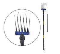 Goodyear - Vareadora Eléctrica Harvest Plus 2.0, 270W, 12V, Longitud 2,5 m, Peine Fijo 21 cm con 15 Varillas de Carbono, Pértiga de Aluminio, Ideal para Recolección de Aceitunas