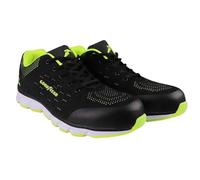 Goodyear Workwear GYSHU1571 - Zapatillas de seguridad para hombre (metal, sin compuesto), 10 UK, negro/verde, 1