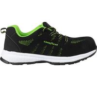 GOODYEAR, Zapatos de Seguridad Metal en Tela Negra y Verde S1P número 42 Unisex Adulto, EU