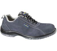 Goodyear Zapatos de Seguridad S1P de Gamuza Azul, Zapatos de Trabajo Talla 42