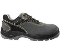 Goodyear Zapatos de Seguridad S1P de Metal en Piel de Gamuza Negra y Gris Talla 38