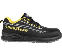 GOODYEAR, Zapatos de Seguridad S1P Negros y Amarillos sin Metal número 43 Unisex Adulto, EU