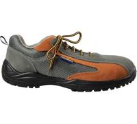 Goodyear Zapatos de Seguridad S1P sin Metal en Gamuza y Tela Gris/ladrillo número 41