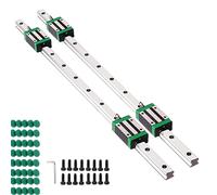 GooEquip 2 guías lineales HGR 20-1000 mm con 4 bloques de deslizamiento para impresora 3D, máquinas CNC, dispositivos eléctricos, máquinas médicas