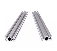 GooEquip 2 unidades de 400 mm 2040 T tipo europeo estándar europeo perfil de sistema perfil de aluminio 20 x 40 perfil de aluminio para extrusión lineal para impresora 3D y máquina de grabado láser