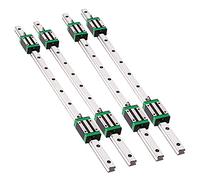 GooEquip 4 guías lineales HGR 20-700 mm con 8 bloques de deslizamiento para impresora 3D, máquinas CNC, dispositivos eléctricos, máquinas médicas
