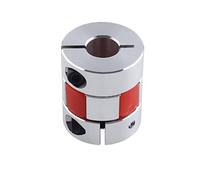 GooEquip Acoplamiento de eje flexible de 6,35 mm a 12 mm de aluminio D25 L30 6,35 x 12 mm, conector flexible para impresora 3D, máquina CNC y motor de nivel de servo