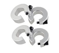 GooEquip Guía lineal SBR25 2 x rieles lineales y 4 x bloques de rodamientos, piezas CNC para impresora 3D (4 topes de riel SBR25)