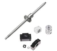 GooEquip Husillo a bolas SFU1204 de 300 mm, acero inoxidable, soporte BK10/BF10, carcasa de tuerca y juego de acoplamiento CNC