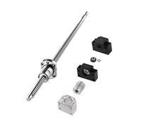 GooEquip Kit de tornillos esféricos SFU1605-800 mm, tornillos de bola + soporte de extremo BK/BF + carcasa de tuerca de bola + acoplador de eje, para máquina CNC DIY (diámetro de 16 mm, plomo de 5 mm)