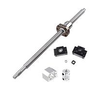 GooEquip SFU1605 Husillo de bolas de 900 mm, tornillo de potencia de acero inoxidable con soporte BK12/BF12, carcasa de tuerca DSG16H y juego de embrague CNC