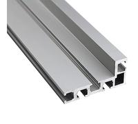 GooEquip T Nut Riel de inglete tipo 75 800 mm T Track Riel de aluminio T-ranura guía guía T-ranura Track para bricolaje, sierra circular de mesa para carpintería, mini-T para fijación de vallas
