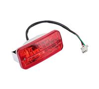 GOOFIT 12V Universal Luces Traseras Moto Iluminación Assembly Motocross reemplazo para 50cc 70cc 90cc 110cc 125cc 150cc Quad ATV Dirt Pit Bike Rojo