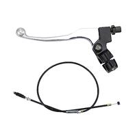 GOOFIT 36.61" plateado de 7/8" para motocicleta todoterreno embrague izquierdo palanca de freno soporte de repuesto Reemplazo para bicicletas de tierra de 50cc 70cc 90cc 110cc 125cc Pit Bike