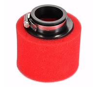 GOOFIT 42mm Filtro Aire Esponja Doble Capa Roja Boca Recta Reemplazo para 50cc 70cc 90cc 110cc 125cc Motocicleta Go Kart ATV Quad Scooter Suciedad Racing Bike