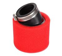 GOOFIT 45mm Filtro De Aire Doble Espuma Esponja Limpiador Boca De Ángulo Bisel Rojo Reemplazar para 50cc 70cc 90cc 110cc ATV Quad Buggy Scooter 125cc 150cc Dirt Bike Motorcycle go Kart