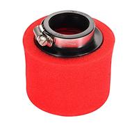 GOOFIT 45mm Filtro De Aire Doble Espuma Esponja Limpiador Boca Recta Roja Reemplazar para 50cc 70cc 90cc 110cc 125cc Motorcycle Dirt Racing Bike go Kart ATV Quad Scooter