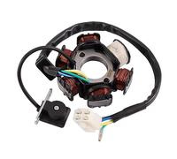 GOOFIT 6 Polos Bobina 5 Alambres Hembra Enchufe AC Media Onda Encendido Magneto Estator Reemplazo para Quad Pocket Bike Buggy Quad Go Kart GY6 50cc 70cc 90cc 110cc 125cc Motor ATV Scooter