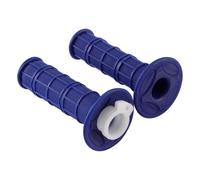 GOOFIT 7/8" 22mm 25mm (Incluyendo la Tubería de Acelerador Blanco) CNC Premium Twist Manillar Agates de Acelerador Reemplazo para Goma para 50cc-250cc Dirtbike Go Karts ATV Scooters Pitbike Azul
