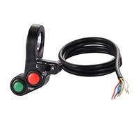 GOOFIT 7/8" Botón de Interruptor de Cuerno de Luz de Señal de Giro del Manillar Reemplazo para Scooter Spotlight Electrombile Moped