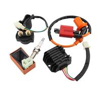 GOOFIT AC Racing Bobina de Encendido 6 Pines CDI Voltage Regulator Rectifier Solenoid Relay reemplazo para CG 125cc 150cc Vertical Engine ATV Quad Go Kart