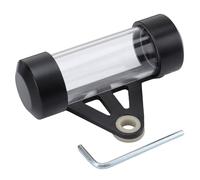 GOOFIT Accesorios negros de 85 mm Tubo universal impermeable Soporte cilíndrico para disco fiscal Marco para etiqueta fiscal general Tubo único Reemplazar Para ATV Dirt Pit Bike