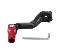 GOOFIT Black and Red Aluminum Alloy Gear Lever Shift Lever Pedal Folding Gear Lever Replacement for Cb250 Motocross Bike ATV Dirt PitBike