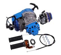 GOOFIT Blue 44-6 Big Bore Cilindro Motor Modificado con Carburador Recoil Pull Starter Manija Bar Acelerador Cable Reemplazo para 2 Tiempos 43cc 47cc 49cc ATV Dirt Bike Desbrozadora Bomba De Agua