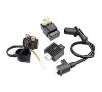 GOOFIT Bobina de encendido (4 + 2) Válvula solenoide de relé CDI de 6 pines Regulador de voltaje Reemplazo Para GY6 50cc 125cc 150cc Ciclomotor ATV 4 tiempos 50-150 139QMA 139QMB Ciclomotor ATV China