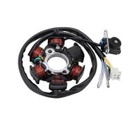 GOOFIT Bobina de estator magnético de interfaz cuadrada de 3 pines, 5 cables, CA de 6 polos, repuesto para GY6 125 cc 150 cc motor estator scooter ATV Go Kart TAOTAO Dune Buggy
