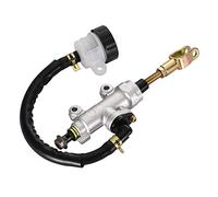 GOOFIT Bomba De Freno Cilindro Maestro De Trasero con DepóSito Reemplazo para Cb400 Cbr250 Cbr400cb-1 50cc 70cc 90cc 110cc 125cc Pit Bike Scooter Ciclomotor ATV Quad Motor Plata