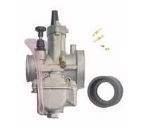 GOOFIT Carburador 32 Moto reemplazo para 4 Tiempos 125cc 150cc Motor ATV Quad Go Kart Pit Bike Ciclomotor y Scooter Plata