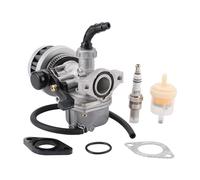 GOOFIT Carburador PZ19 con filtro de aire filtro de combustible bujía Reemplazar Para 50cc 70cc 90cc 110cc 125cc Chinese Karting Mopeds Motor Scooter ATV