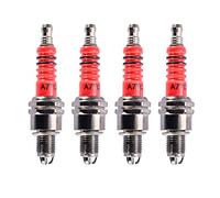 GOOFIT Conjunto De 4 Piezas A7tc 3 Electrodos BujíA Reemplazar Para 50cc 70cc 90cc 110cc ATV 150 Moped Go Kart Scooter High Performance Spark Plug