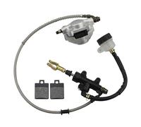 GOOFIT Conjunto De Cilindro Maestro De Freno De Disco De Pie Trasero Con Pastillas De Freno Reemplazo Para 110cc 125cc 150cc 200cc 250cc Atv Quad Dune Todoterreno