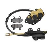 GOOFIT Conjunto De Cilindro Maestro De Freno De Disco Trasero Con Pastillas De Freno Reemplazo Para VehíCulos Todoterreno Atv De 50cc 70cc 90cc 110cc 125cc