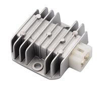 GOOFIT de 4 Pines de Plata Gris del regulador de Voltaje del rectificador reemplazo para CG 125cc 150cc 200cc 250cc ATV Dirt Bike Go Kart