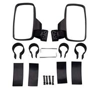 GOOFIT Espejo Retrovisor Moto Manillar 50mm 44mm Universal con Adaptador 2 Piezas reemplazo para UTV RZR XP1000 XP1K Turbo Negro