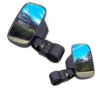 GOOFIT Espejo Retrovisor Moto Manillar 50mm 44mm Universal con Adaptador 2 Piezas reemplazo para UTV RZR 900 XP 1000 Turbo Arctic Cat Negro