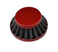 GOOFIT Filtro de Aire Conico Moto 35mm Aluminio Vertical Universal Pit Bike reemplazo para 47cc 49cc 50cc 70cc 90cc 110cc 125cc Motocross Ciclomotor Pocket Bike Scooter Quad Rojo