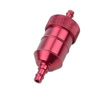GOOFIT Filtro de combustible de aluminio reemplazo para mini bolsillo bicicleta motocicleta ATV rojo
